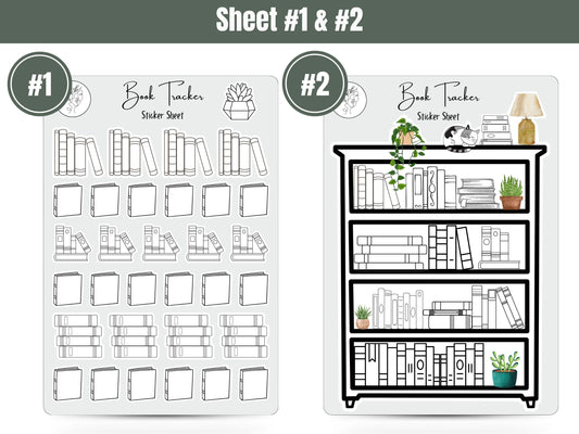 Book Planner Sticker Sheets Set of 3
