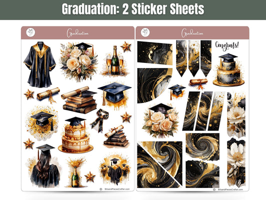Graduation 2 Sticker Sheet Set