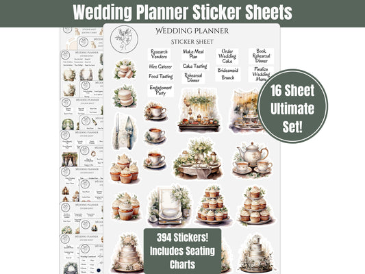 Wedding Planner Sticker Sheets
