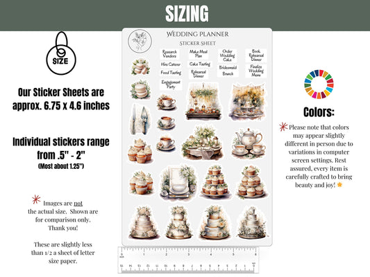 Wedding Planner Sticker Sheets