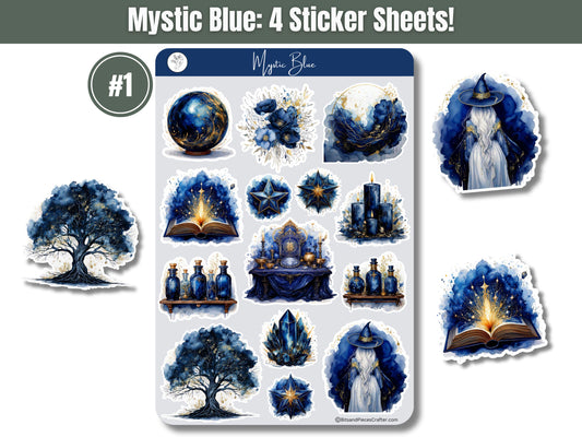 Mystic Blue Sticker Sheets