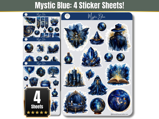 Mystic Blue Sticker Sheets