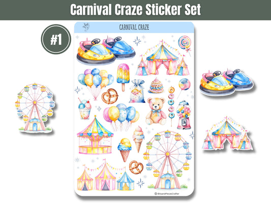 Carnival Craze Sticker Sheets Set of 2