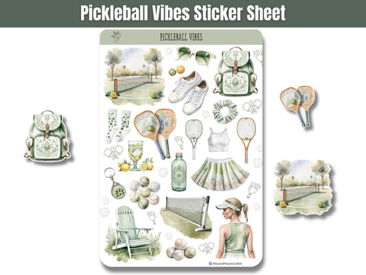 Pickleball Sticker Sheet