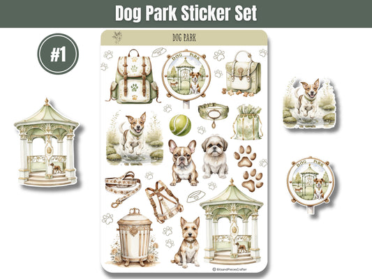 Dog Park Sticker Sheets Set of 6